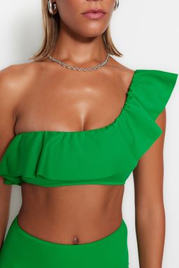 TRENDYOLMILLA Siyah Tek Omuz F?rf?rl? Bikini Ustu TBESS21BU0039 фото 14