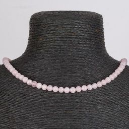 Бусы из Розового кварца (Мадагаскар)