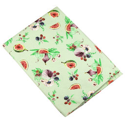 Инжир К Скатерть 180х145см, длина стола до 105см, на 4 персоны, хлопок Премиум 186г/м2, Домашняя мода (Россия)