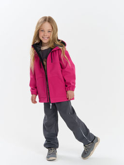 Куртка Softshell демисезонная Фуксия - Bungly фото 5