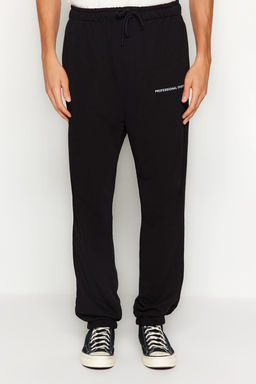 TRENDYOL MAN Siyah Oversize/Genis Kesim Minimal Yaz?l? Jogger Esofman Alt? TMNAW24EA00000 - Trendyolmilla фото 5