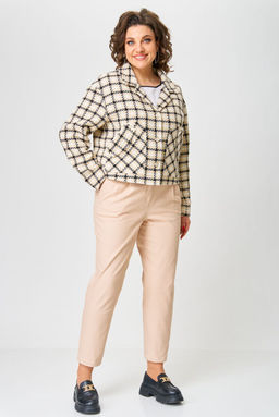 Жакет ANDINA CITY 4009-25 бежевый  фото 4