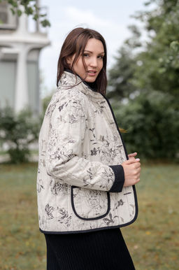 Куртка 70% лен -30% хлопок на натуральном утеплителе (100% хлопок) - Новый лен фото 4