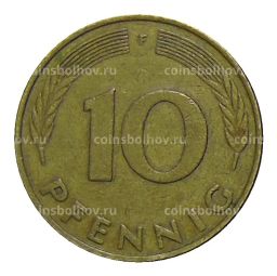 10 пфеннигов 1977 года F Германия