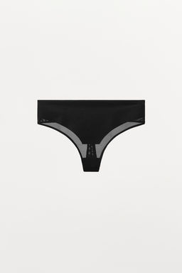 TANGA CINTURA ANCHA MEZCLA POLIAMIDA / Negro - Zara фото 4