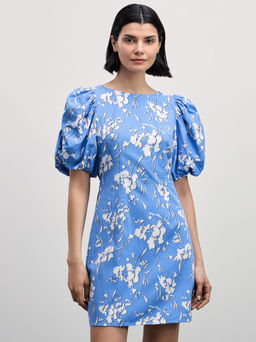 Короткое платье с объемными рукавами / Zarina фото 7