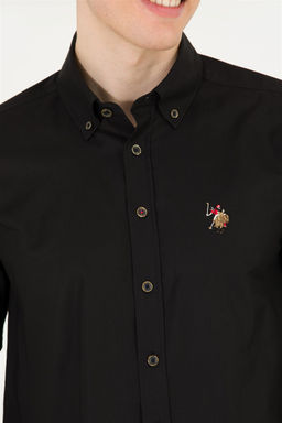 U. S. Polo Assn Мужская черная базовая рубашка с длинным рукавом - U.s. polo assn фото 14