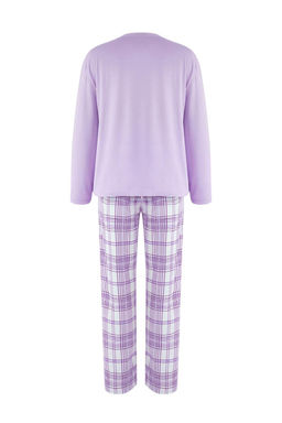 K?rm?z?-Beyaz Ay?c?kl? K?s Temal? Orme Pijama Tak?m? THMAW26PT00047 - Trendyolmilla фото 6