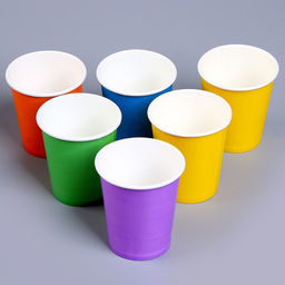 Набор бумажных стаканов Разноцвет, 250 мл, МИКС - Страна карнавалия фото 3