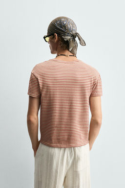 JACQUARD STRIPED T-SHIRT - Zara фото 3