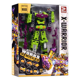 Робот "Works vehicles" 6в1 в коробке