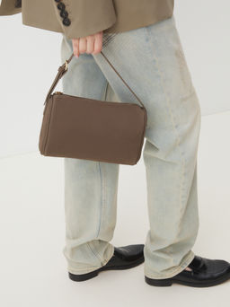 Женская сумка с ручкой MAISON DAVID MARY Артикул 4489083, серовато-коричневый  фото 5