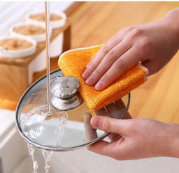 Двухслойная бамбуковая салфетка для мытья посуды (1 шт.), 22*18 см - Home фото 17