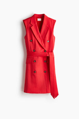 Vestido blazer en mezcla de lino - H&m фото 2
