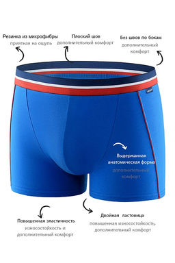 Мужские трусы BB107 Голубой