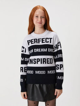 ACOOLA / Джемпер детский для девочек Alketa черно-белый