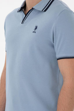 Erkek Slim Fit Polo Yaka Mavi Ti__rt Sepette S_rpriz _ndirim - U.s. polo assn фото 7