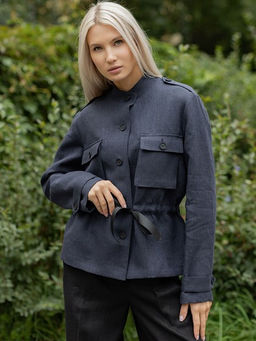 Жакет рубашка 100% лен