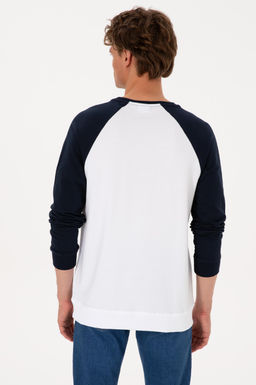 Erkek Bisiklet Yaka Regular Fit Lacivert Sweatshirt - U.s. polo assn фото 5