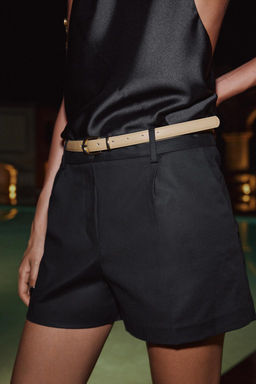 DARTED BERMUDA SHORTS WITH BELT - Zara фото 16
