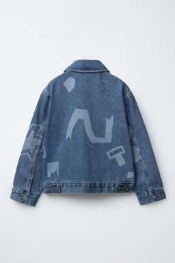 PRINTED DENIM JACKET - Zara фото 2