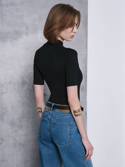 CONTE Боди в рубчик с настроченными кантами LBD 2626 black - Conte elegant фото 3