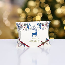 Цена за 10 шт. Коробка складная Merry christmas 15 х 11 х 3 см