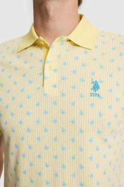 Erkek A__k Sar_ Regular Fit Polo Yaka Ti__rt