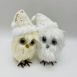 Елочная игрушка - Сова в шапке 16 см 12 шт в уп (арт. 23A-3219)