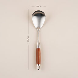 Ложка гарнирная SL Home «Рустик», 33×8 см, нержавеющая сталь, серебристая