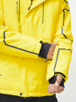 Горнолыжный костюм мужской зимний желтого цвета 390J - Leifensh фото 16