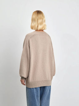 Джемпер с v-образным вырезом B2877/kaffi - Emka фото 11