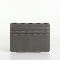 Картхолдер, на 3 карты, отделение для купюр, серый