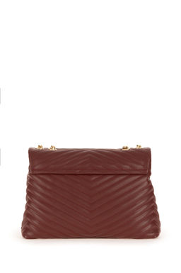 Женская бордовая сумка на плечо с ремешком-цепочкой Неожиданная скидка в корзине - U.s. polo assn фото 5