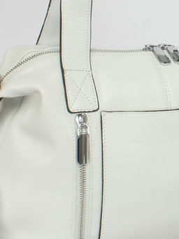 Сумка женская натуральная кожа GU 2033-6603, 1отд+карм/перег, плечевой ремень, белый SALE 253583 - Adelia фото 4