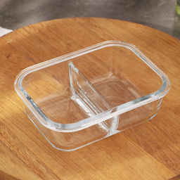 LACY&LOCK FOOD Контейнер 630мл. 2 секции с крышкой , арт. 530276BL/GR (1118891, 1118889)