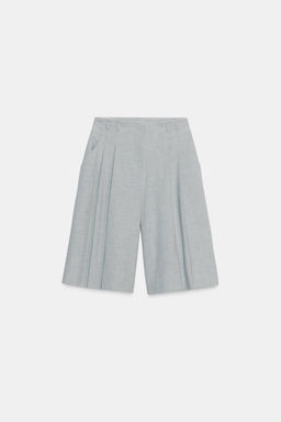 LONG BERMUDA SHORTS WITH PLEATS - Zara фото 6