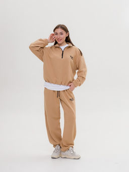 327 Костюм-трансформер с утяжками, беж - Knitka wear фото 3