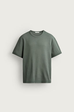 CAMISETA ESTRUCTURA WAFFLE / Verdoso - Zara фото 6