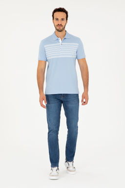 Мужская голубая футболка Неожиданная скидка в корзине - U.s. polo assn фото 4