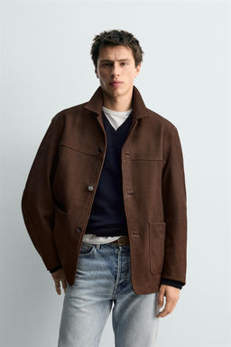 LIMITED EDITION LEATHER JACKET - Zara фото 10