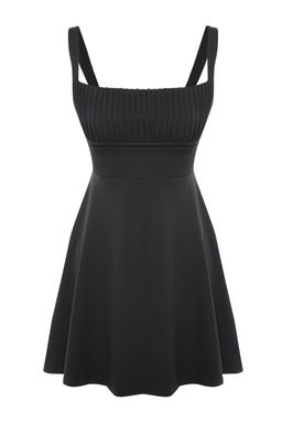 TRENDYOLMILLA Siyah A-Kesim Dokuma K?sa S?k Abiye Elbise TPRSS23EL00031 фото 14