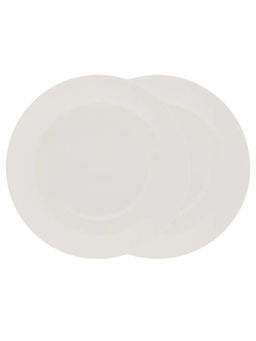 43460 GIPFEL Набор тарелок закусочных ELEGIA 20 см (2 шт.). Материал: костяной фарфор. Цвет: белый.