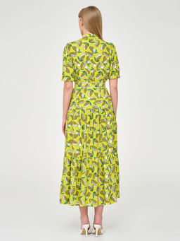 Платье ярусное из вискозы