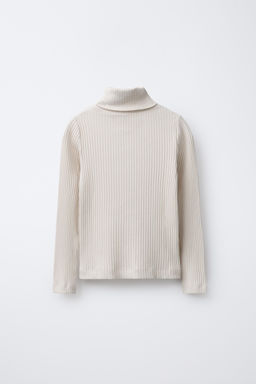 CAMISETA CANAL? CUELLO VUELTO / Crudo - Zara фото 2