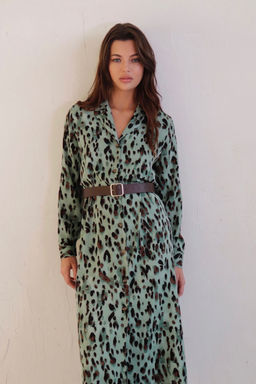 Платье-рубашка с английским воротником принт - Martichelli фото 134