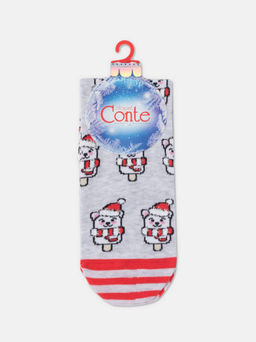 Цена за 2 пары. Носки новогодние светло-серый - Conte elegant фото 5