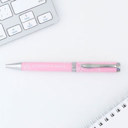 Ручка шариковая, синяя паста, 1.0 мм, на открытке металл, 1 мм С 8 марта