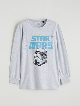 Star Wars Bask?l? Erkek ?ocuk Pijama ?st?