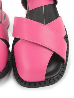 08-PEAG82-3 DK. PINK Босоножки женские (натуральная кожа)